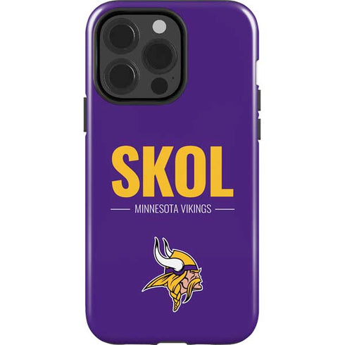 NFL Minnesota Vikings Team Motto iPhone 15 Pro Impact Case